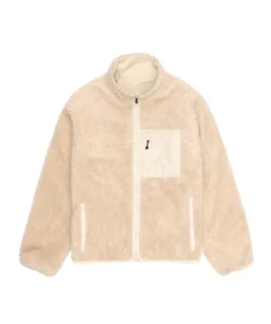 Reversible Sherpa Jacket by Stussy Natural Fleece Outerwear 1