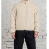 Reversible Sherpa Jacket by Stussy Natural Fleece Outerwear 4