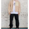Reversible Sherpa Jacket by Stussy Natural Fleece Outerwear 5