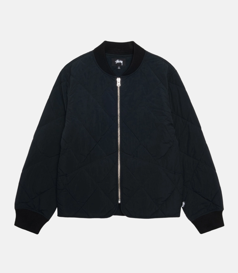 Stussy 8 Ball Nylon Quilted Liner Jacket 9