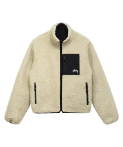 Stussy 8 Ball Reversible Sherpa Jacket (1)