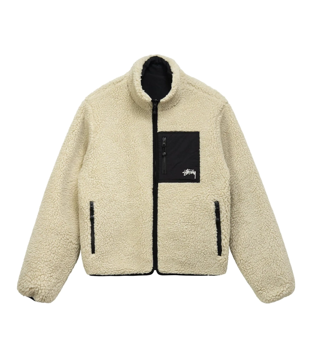 Stussy 8 Ball Reversible Sherpa Jacket – Iconic Streetwear