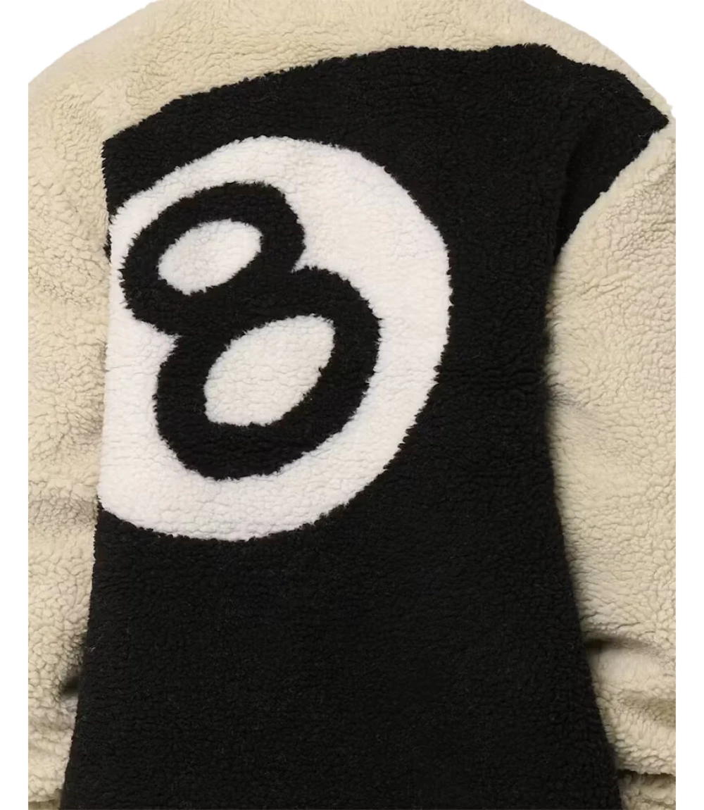 Stussy 8 Ball Reversible Sherpa Jacket (5)