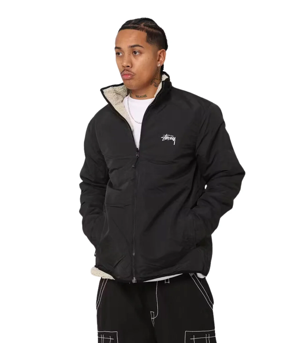 Stussy 8 Ball Reversible Sherpa Jacket (7)