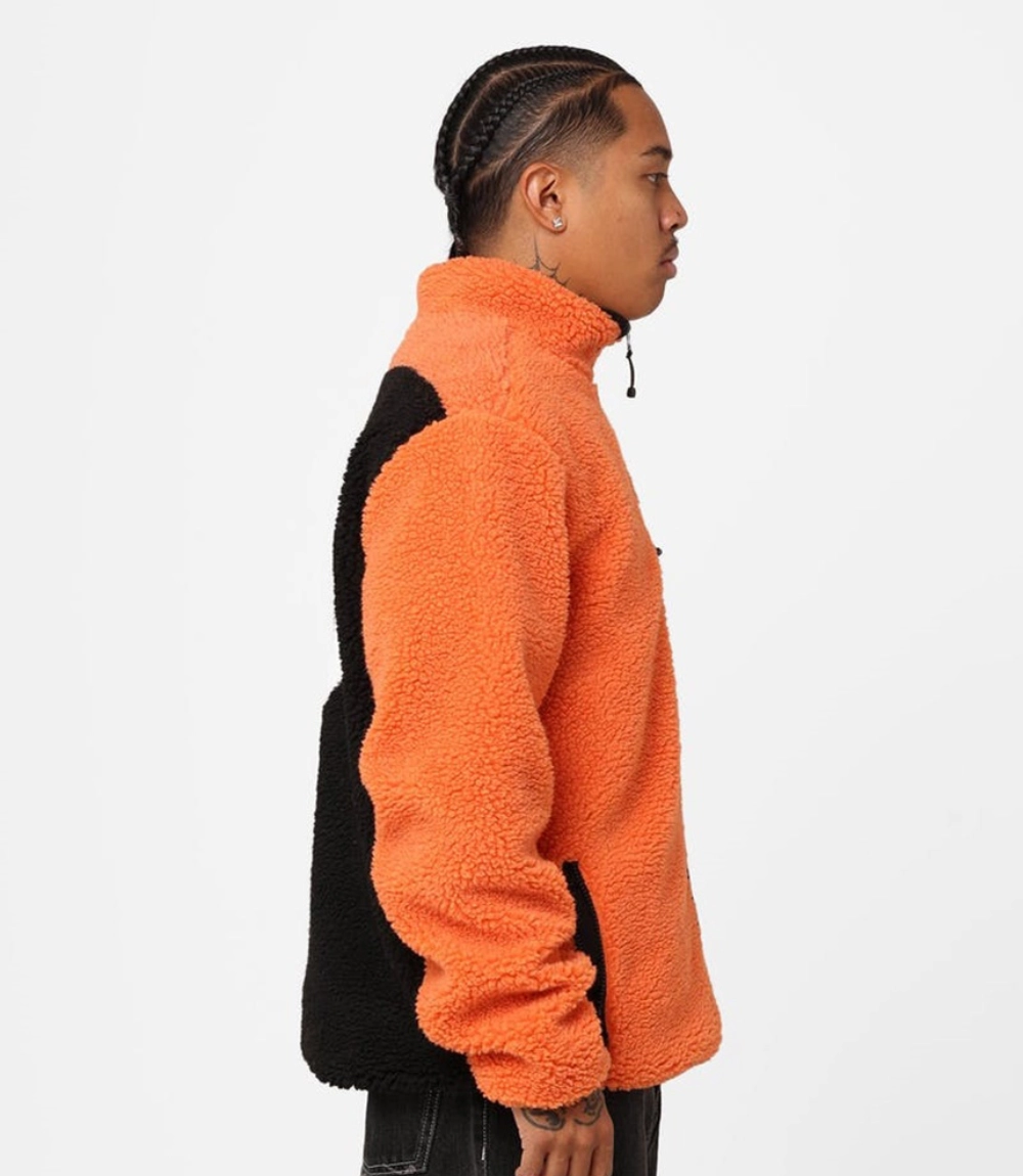 ★人気★ Stussy 8 Ball Sherpa Jacket Orange Stussy 8 Ball Sherpa Reversible Jacket 'Orange'