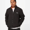 Stussy 8 Ball Reversible Sherpa Jacket Orange and Black Color (9)