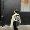 Stussy 8 Ball Sherpa Reversible Jacket For Women