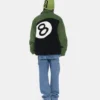 Stussy 8 Ball Sherpa Reversible Jacket Green And Black Streetwear Fleece Jacket (13)