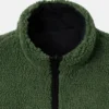 Stussy 8 Ball Sherpa Reversible Jacket Green And Black Streetwear Fleece Jacket (3)