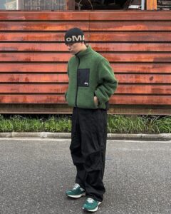 Stussy 8 Ball Sherpa Reversible Jacket Green Review (5)