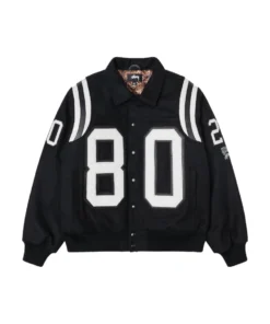 Stussy 80 Wool Letterman Bomber Jacket 1