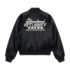 Stüssy AW24 Souvenir Bomber Black Satin Jacket 5