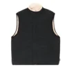 Stussy Beige Sherpa Fleece Reversible Vest (2)