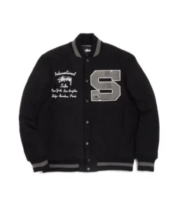 Stussy Big S Varsity Letterman Jacket 1