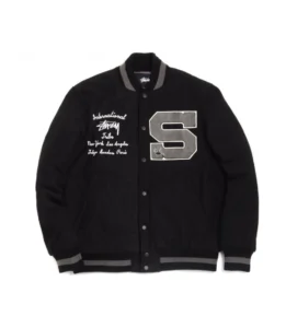 Stussy Big S Varsity Letterman Jacket 1