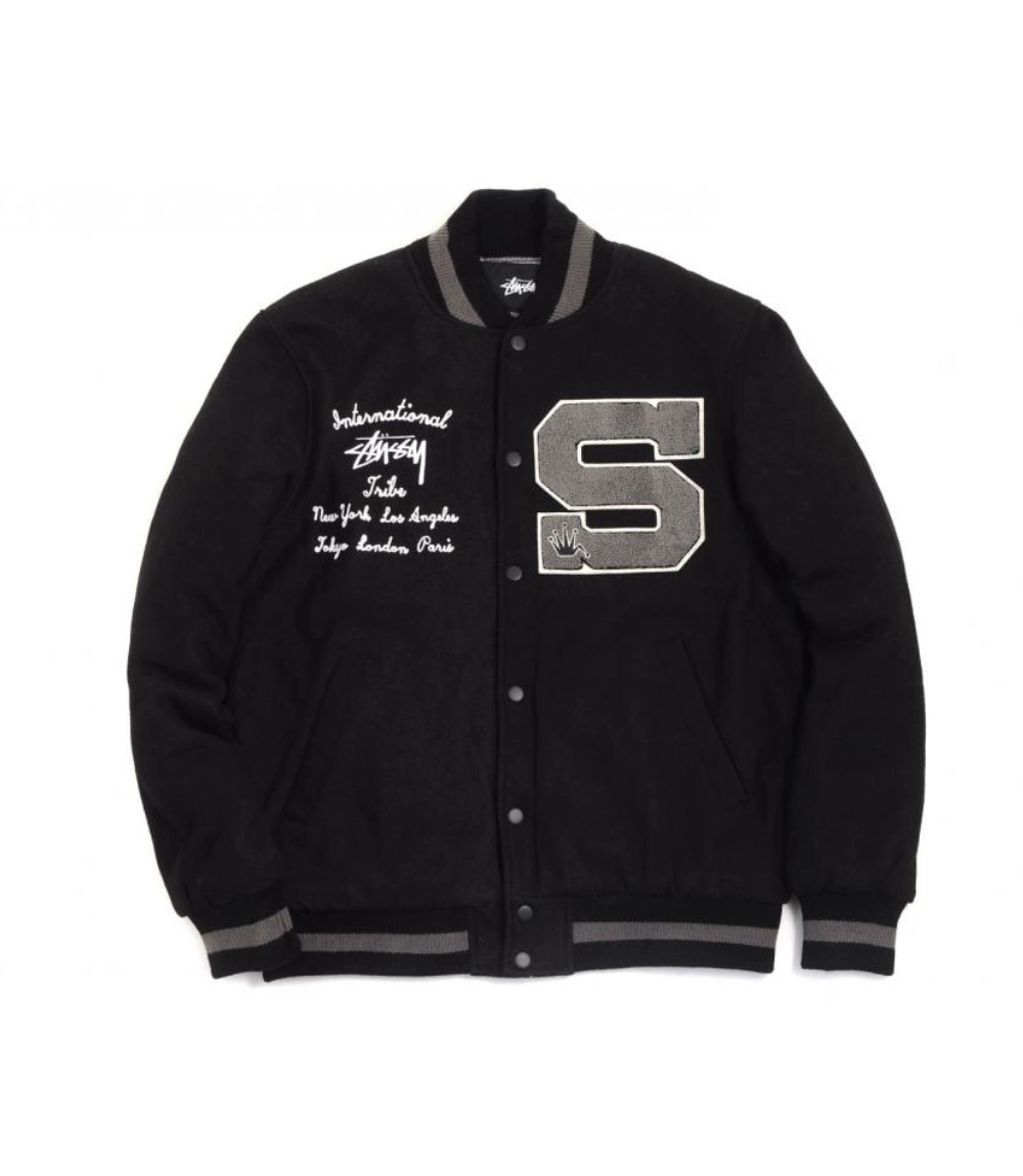 【Stussy】Sweat Varsity Jacket S Stussy Varsity Jacket | The Stussy Jacket