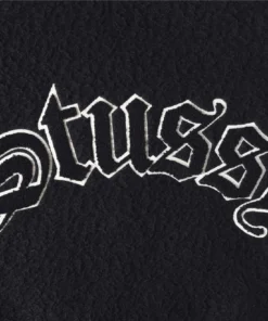 Stussy Black Casentino Wool Varsity Jacket (3)