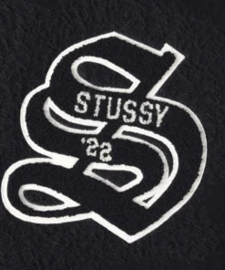 Stussy Black Casentino Wool Varsity Jacket (5)