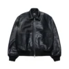 Stussy Black Leather Garage Jacket (1)