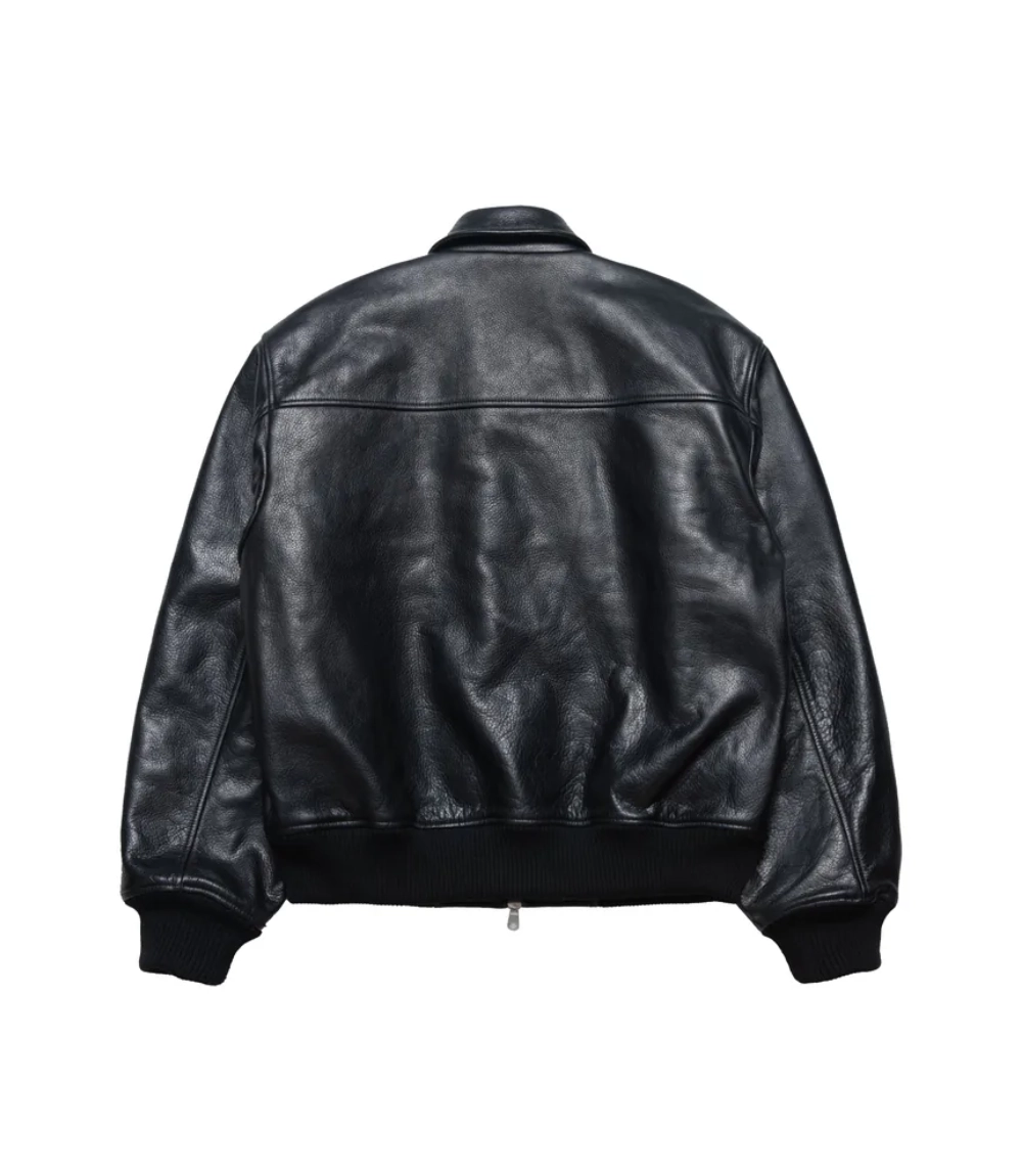 Garage Jacket Leather in black – Stüssy