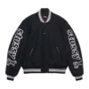 Stussy Black Varsity Competition Jacket Wool Oversized Letterman Jacket 1