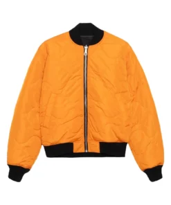 Stüssy Black And Orange Dual-Sided Reversible Bomber Jacket (4)
