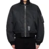 Stüssy Black And Orange Dual-Sided Reversible Bomber Jacket (6)
