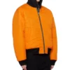 Stüssy Black And Orange Dual-Sided Reversible Bomber Jacket (9)