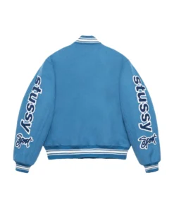 Stussy Blue Varsity Competition Jacket 5