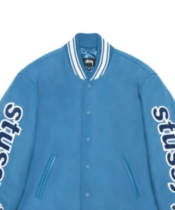 Stussy Blue Varsity Competition Jacket 6