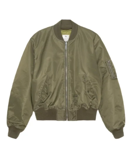 Stussy Built Reversible Bomber Jacket Khaki & Black Dual Sided Jacket 1