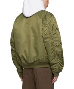 Stussy Built Reversible Bomber Jacket Khaki & Black Dual Sided Jacket 3