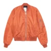Stussy Built Reversible Bomber Jacket Orange & Black Dual Style 1