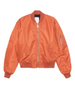 Stussy Built Reversible Bomber Jacket Orange & Black Dual Style 1
