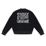 Stussy Classic Gear Black Varsity Letterman Jacket