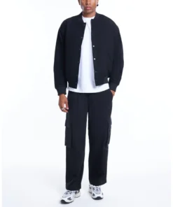 Stussy Classic Gear Black Varsity Letterman Jacket (5)