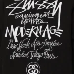 Stussy Global Script Wool Jacket – Black with Pink Trim