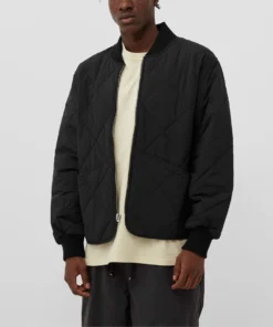 Stussy Men Dice Quilted Liner Black Jacket Stussy Essential 2