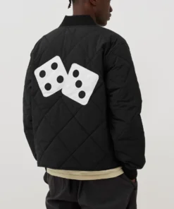Stussy Men Dice Quilted Liner Black Jacket Stussy Essential 5