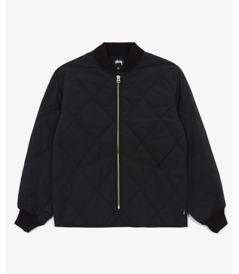 Stussy Men Dice Quilted Liner Black Jacket Stussy Essential 9