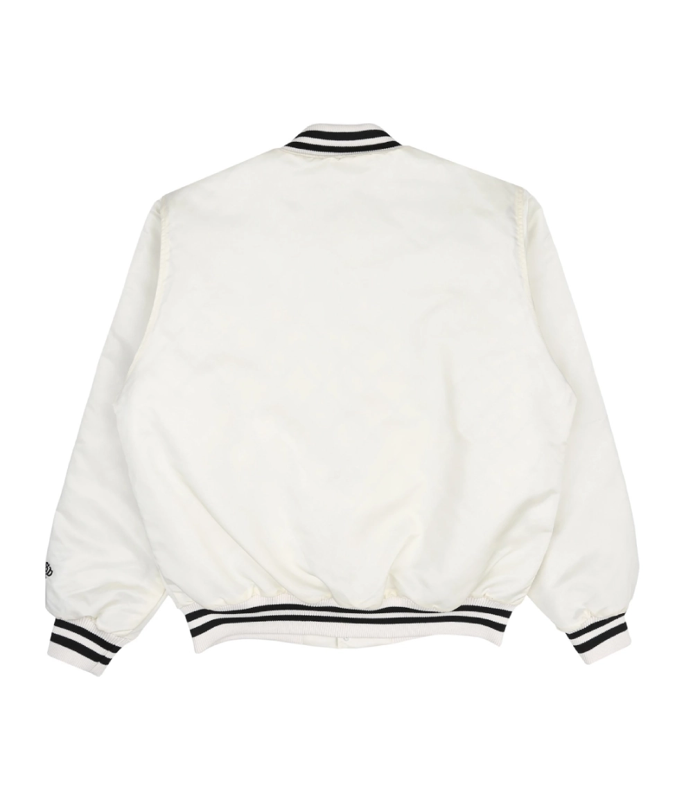 Stussy Oversized Gothic S Letterman Jacket (6)
