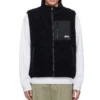 Stussy Reversible Fleece Vest in Black 13