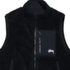 Stussy Reversible Fleece Vest in Black 3