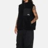 Stussy Reversible Fleece Vest in Black 9