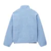 Stussy Reversible Sherpa Jacket Light Sky Blue Fleece Lined 2