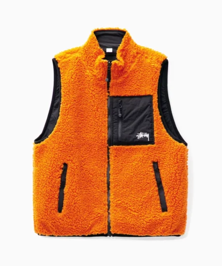 Stussy Reversible Sherpa Vest 1