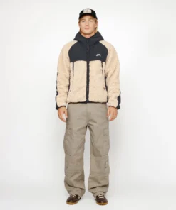 Stussy Sherpa Paneled Hooded Jacket 1