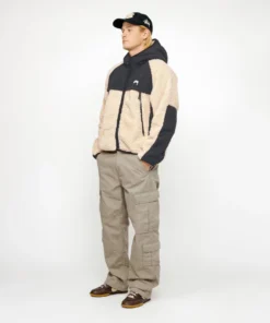 Stussy Sherpa Paneled Hooded Jacket 4