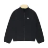 Stussy Sherpa Reversible Jacket Beige & Nylon Streetwear Layer (4)