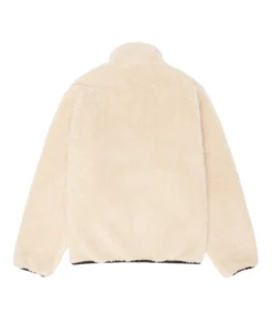 Stussy Sherpa Reversible Jacket Beige & Nylon Streetwear Layer (5)